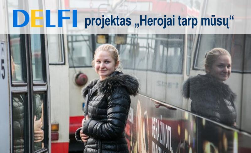Transporto inžinerijos fakulteto studentė Simona Januš - projekto „Herojai tarp mūsų“ dalyvė